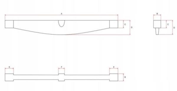 Stabgitter, Träger 440 Mm. H0457