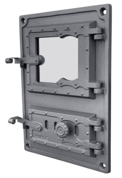 Gusseiserne Küchentür Dpk8wr 375x275 mit Verglasung, H1632