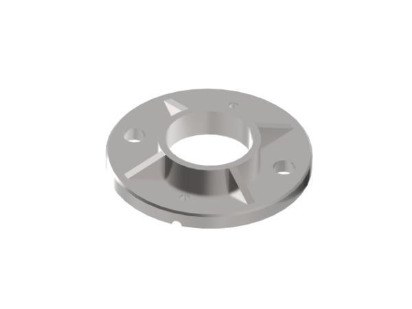 Geländerpfosten RECHTS Endpfosten Ø42,4 Bauhöhe 1000mm mit Glasklemmen 63x45mm Geländer V2A geschliffen K320 Edelstahl