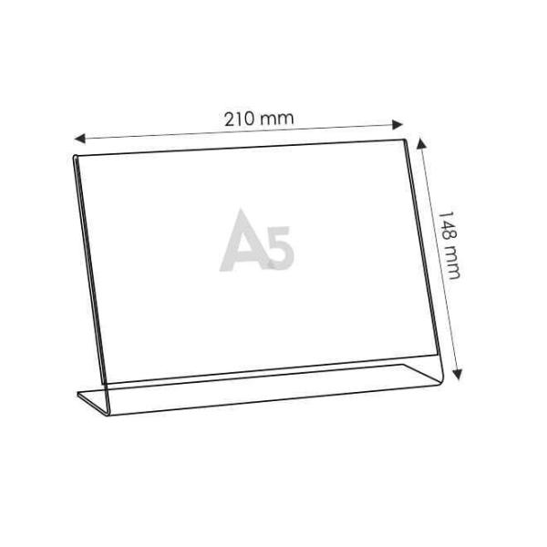Großhandel 200 Stück L Ständer Querformat A5 Aufsteller Prospektständer Acryl-Glas
