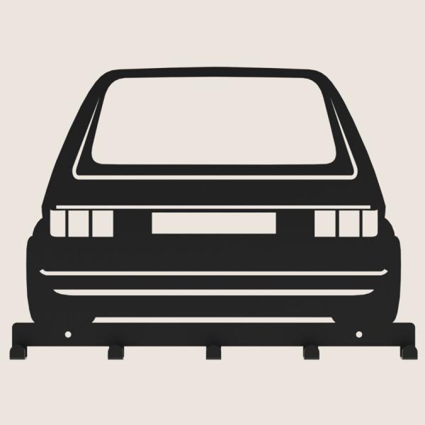 Kleiderhaken Kleiderbügel Garderobenleiste Haken Schwarz Fahrzeug aus Metall, für Eingang, Flur, Schlafzimmer, Flurgarderobe mit 5 Haken / AUTO 2