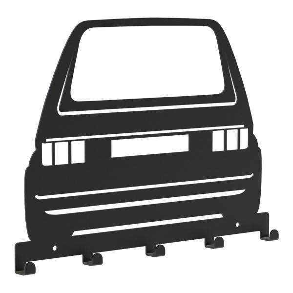 Kleiderhaken Kleiderbügel Garderobenleiste Haken Schwarz Fahrzeug aus Metall, für Eingang, Flur, Schlafzimmer, Flurgarderobe mit 5 Haken / AUTO 2