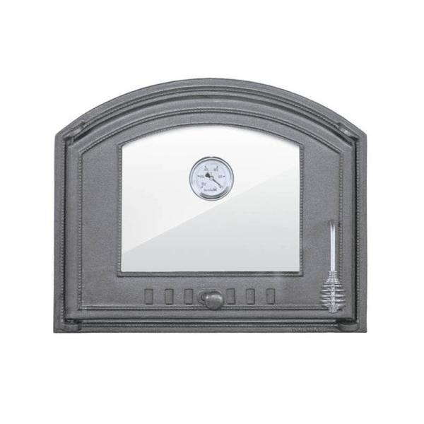 Backofentür aus Gusseisen Ofentür Pizzaofentür Garten Grill Brotofen