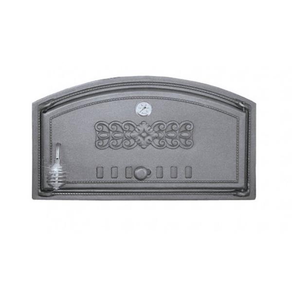 Backofentür aus Gusseisen 49x28cm Ofentür Pizzaofentür Steinofentür Brotofen