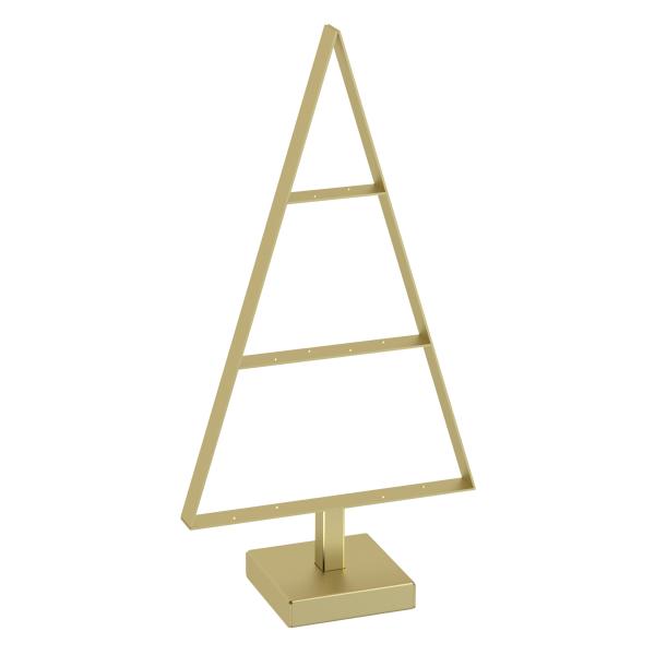 50cmTannenbaum aus Metall künstlich Weihnachtsbaum Christbaum Edel Gold Loft matt mit Ständer