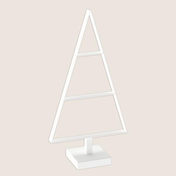 50cmTannenbaum aus Metall künstlich Weihnachtsbaum Christbaum Edel Weiss Loft matt mit Ständer