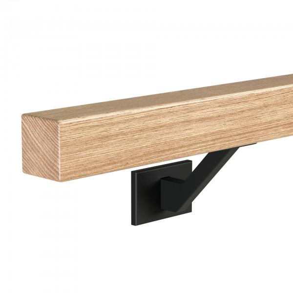 Holzhandlauf Handlauf Wandhandlauf Treppengeländer Holz eckig 40x40 Treppe