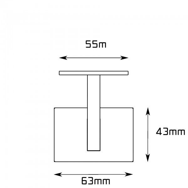 Holzhandlauf Handlauf Wandhandlauf Treppengeländer Holz eckig 40x40 Treppe