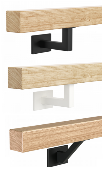 Holzhandlauf Handlauf Wandhandlauf Treppengeländer Holz eckig 40x40 Treppe