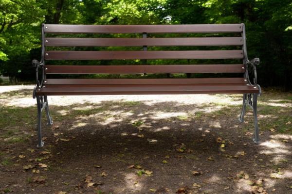 Parkbank Gartenbank Gestell Gusseisen Massivholz Fichte Wetterfest Gartenmöbel