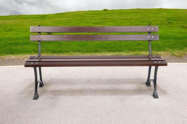 Parkbank Gartenbank Gestell Gusseisen Massivholz Fichte Wetterfest Gartenmöbel