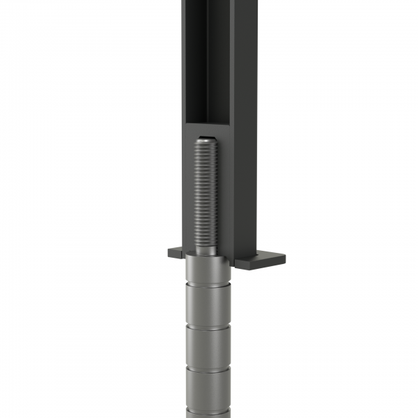 Treppengeländer Holzgeländer Stahl Schwarz Eiche Vertikal Holz Anthrazit RAL Neu