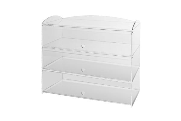 Vitrine für Lebensmittel Gablote Acryl-Glas Schaukasten Lebensmittelbehälter