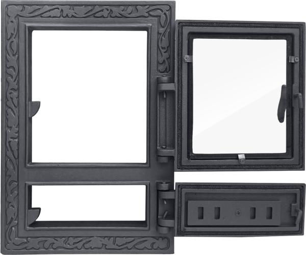 Revisionstür Backofentür Ofentür aus Gusseisen Räucherei Gußeisen Räuchereitür