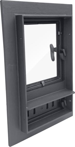 Revisionstür Backofentür Ofentür aus Gusseisen Räucherei Gußeisen Räuchereitür