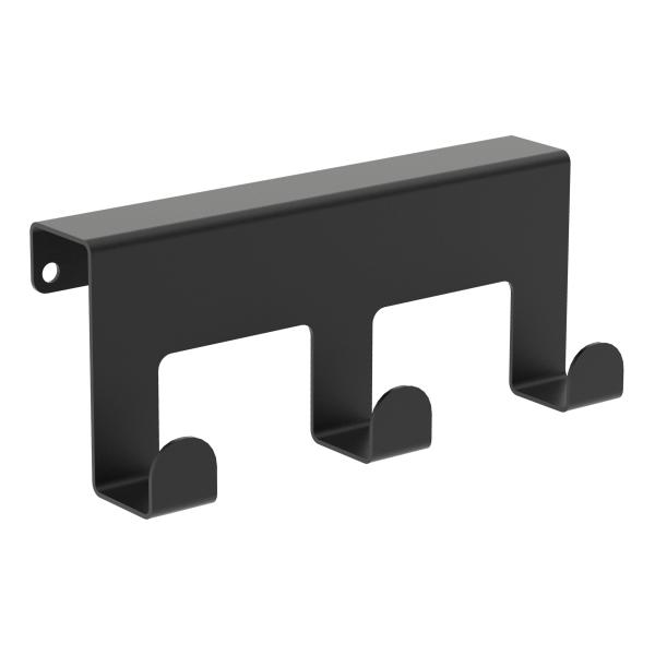 Türhänger Kleiderhaken SCHWARZ aus Metall Tür LOFT Modern Türhaken Bügel Kleidung / LILA X3