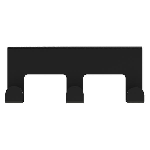 Türhänger Kleiderhaken SCHWARZ aus Metall Tür LOFT Modern Türhaken Bügel Kleidung / LILA X3