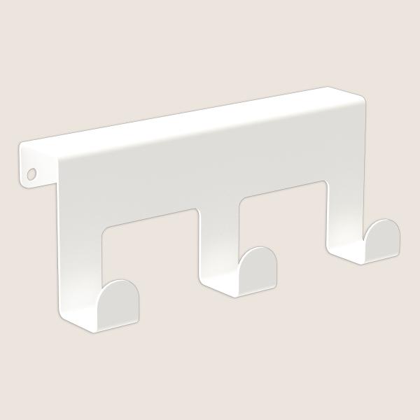 Türhänger Kleiderhaken WEIß aus Metall Tür LOFT Modern Türhaken Bügel Kleidung / LILA X3