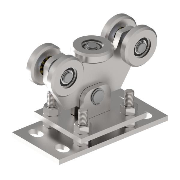 5-rädriger Laufwagen für selbsttragenden Tor Zn, p