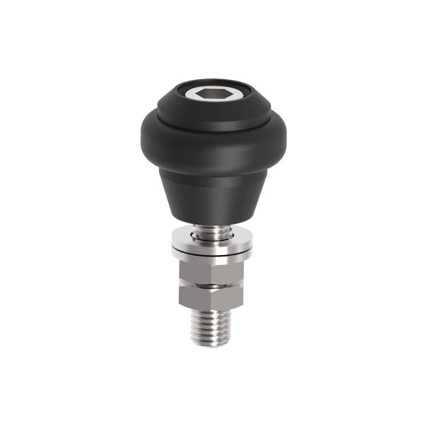 Gummi-Führungsrolle, mit Kugellager, Zn,