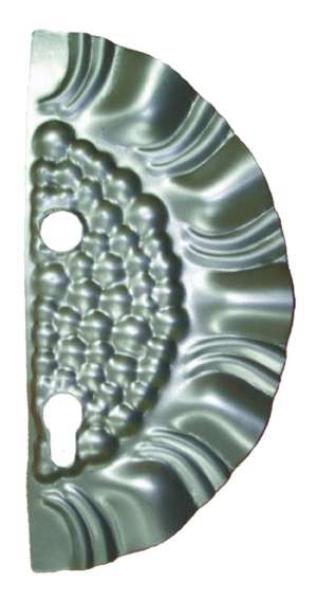 Schlossplatte – rechts 265x125, t1,2, d19, 90mm