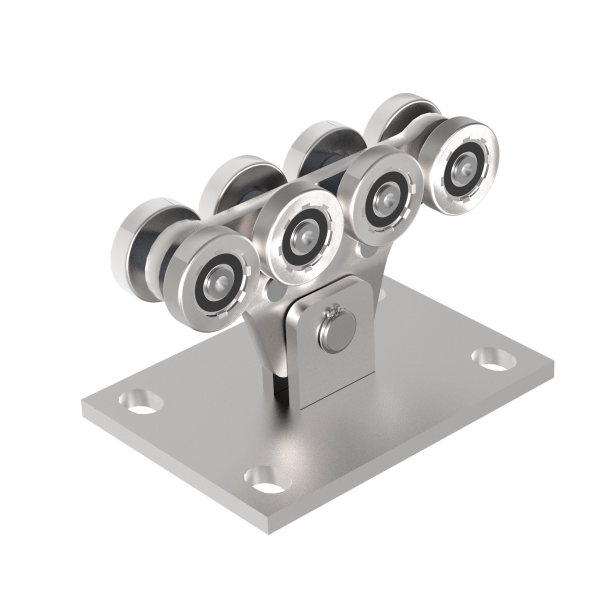 8-rädriger Laufwagen für selbsttragenden Tor Zn, profil 70x60mm