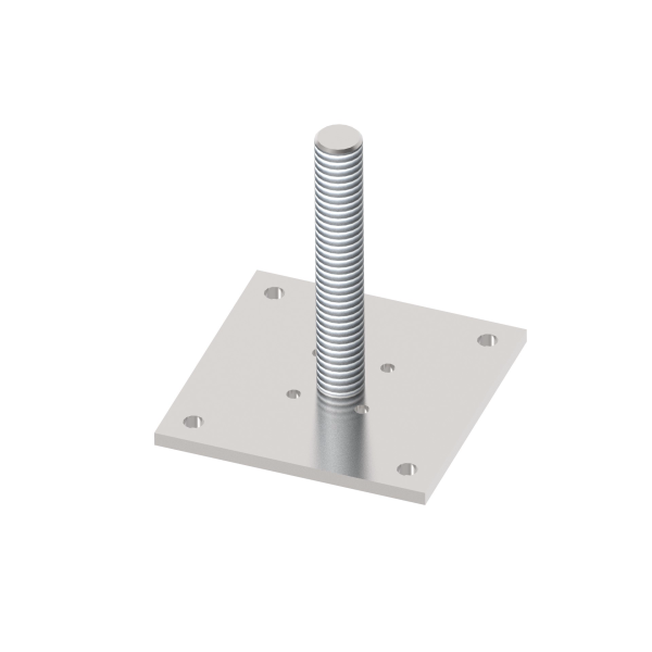 Bodenanker für Holzpfosten 95x95x5