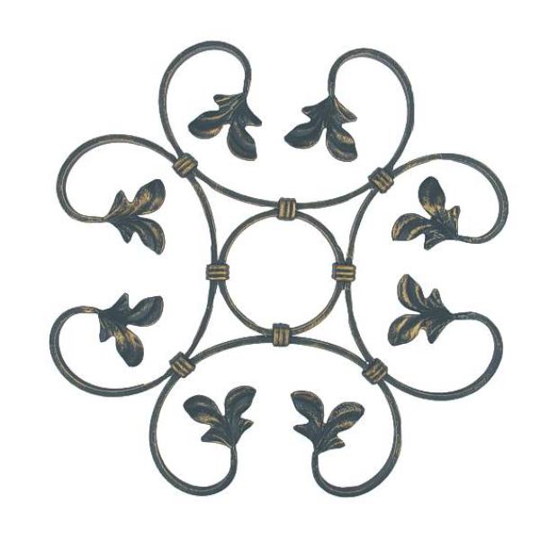 Zierornament 400x400, 12x6mm