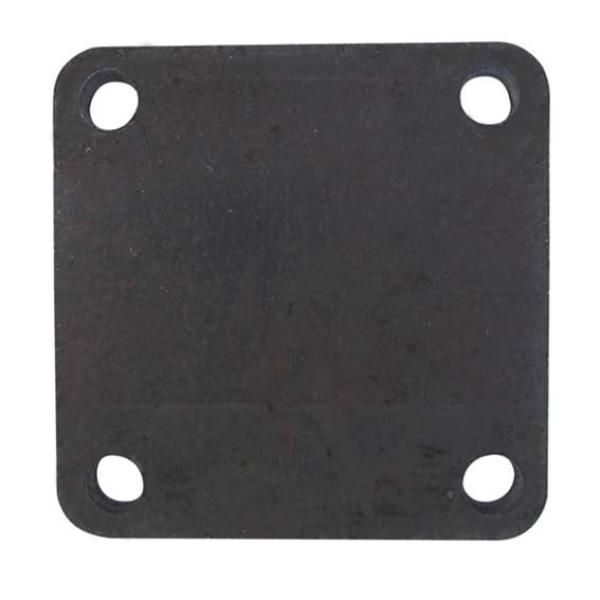 Verankerungsplatte für Pfosten an Mauer 100x100, t8, 4xd10mm