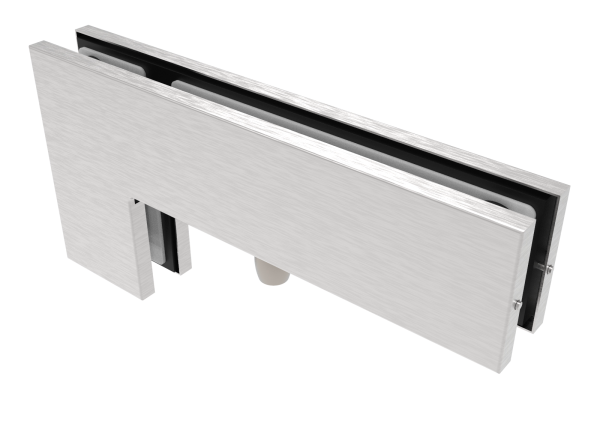 Halter für Glastürscharnier - oben und seiten AISI
