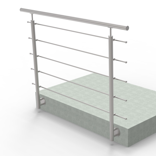 Edelstahlgeländer, AISI304, 1500x1000mm, BR