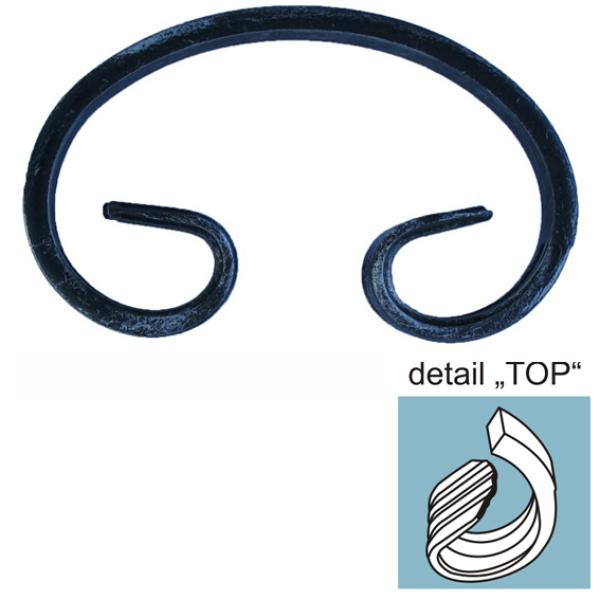 Zierelement h150, b80, 12x6mm