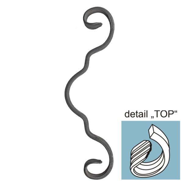 Zierelement 260x75, 12x6mm