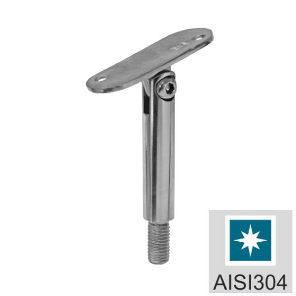 Handlaufhalter für Pfosten AISI304, 40x40x2/M10mm