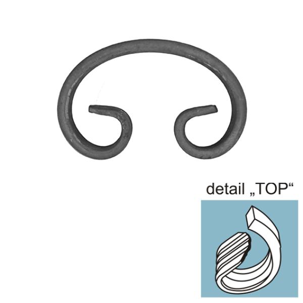 Zierelement h115, b75, 12x6mm