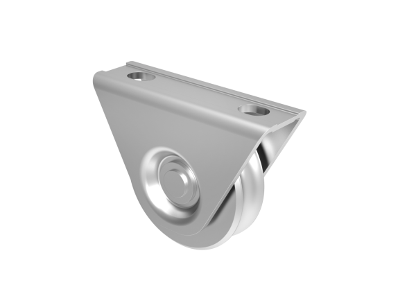 Laufrolle mit „U“ profil mit stütze und lager D80