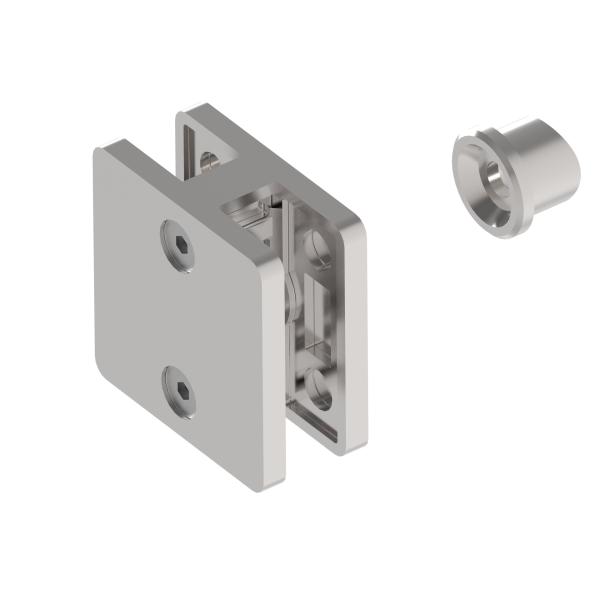 Glashalter Modell 21X AISI316, 180°/D42,4/T6-12,76