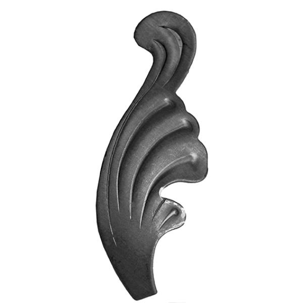 Zierblatt - rechs h115, b40, t2mm