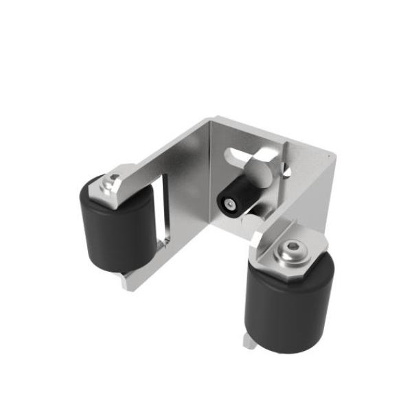 Auflageschuh für Tor Zn, 55-90mm Zn,black rubber
