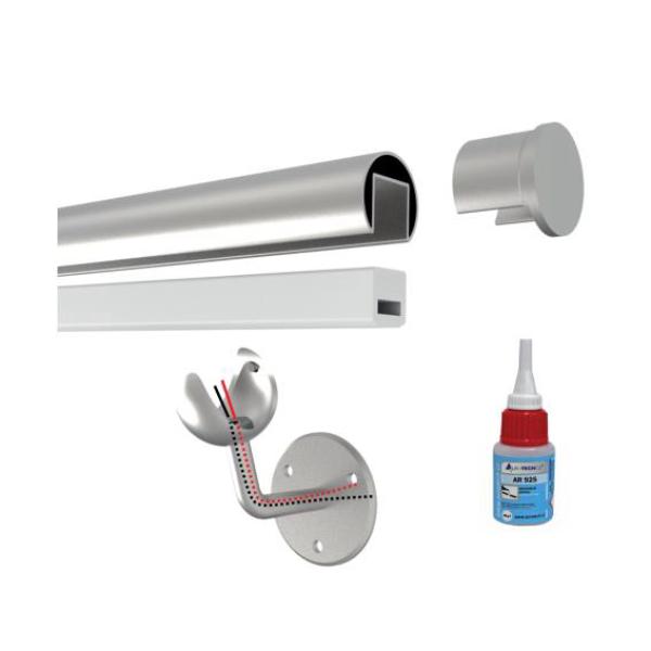 Edelstahlhandlauf mit iLed-Beleuchtung AISI304,