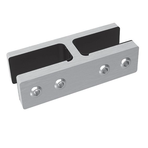 Edelstahl Glashalter Verbinder Gerade Winkel Ecke verstellbar 16,76-21 V4A V2A