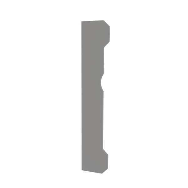 Wicket/gate end stop 270x50x3mm, INOX
