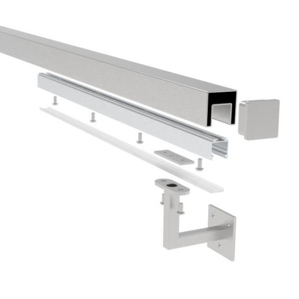 Edelstahlhandlauf mit LED-Beleuchtung