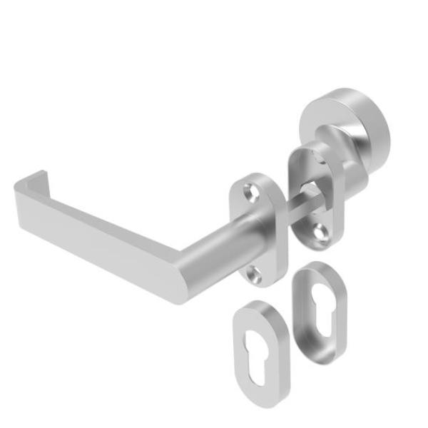 Türdrücker Edelstahl AISI 304, K320, L135mm