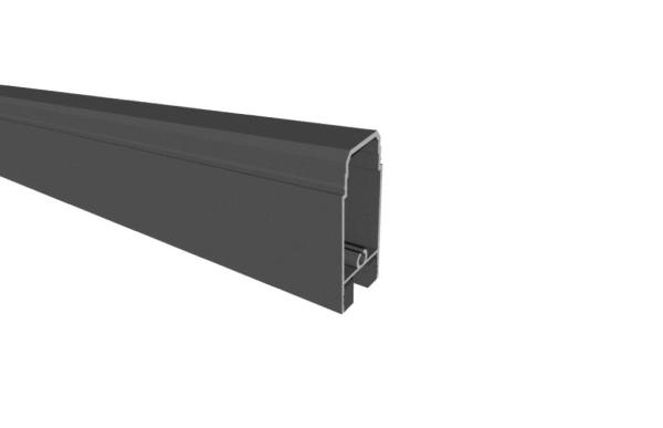 Aluminiumprofil oben für Glaseinsatz