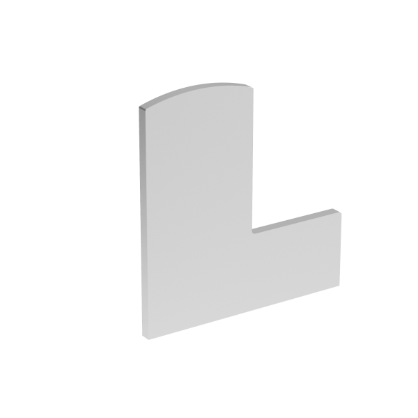 Endkappe für Aluprofil AL/0006-UNO-S-E