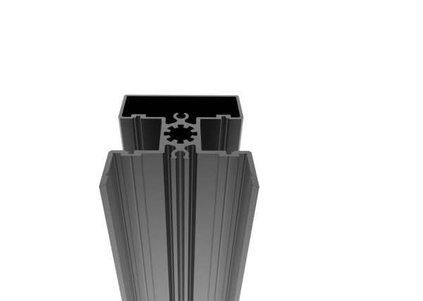 Aluminium-Zaunpfosten 50x60-6000mm R7016