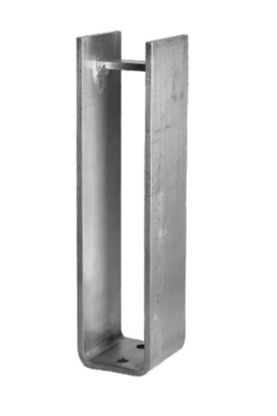 Aluminium-Montagefuß für Profil 100x100 natur