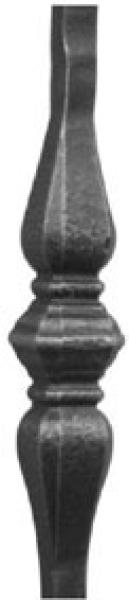 Zierelement 14x14, h150mm, b34,5mm