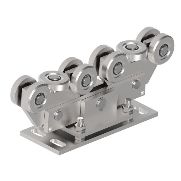 10-rädriger Laufwagen für selbsttragenden Tor Zn,